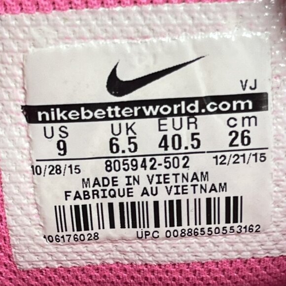 Nike Tailwind 8 Blue Pink Womens US Size 9 EUR 40.5 805942-502 Sneakers - Picture 10 of 10